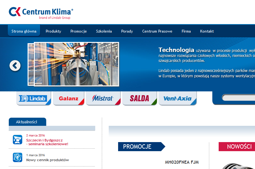 centrum klima website